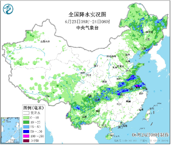 长江中下游地区仍有较强降雨 高温范围再度扩大强度加强