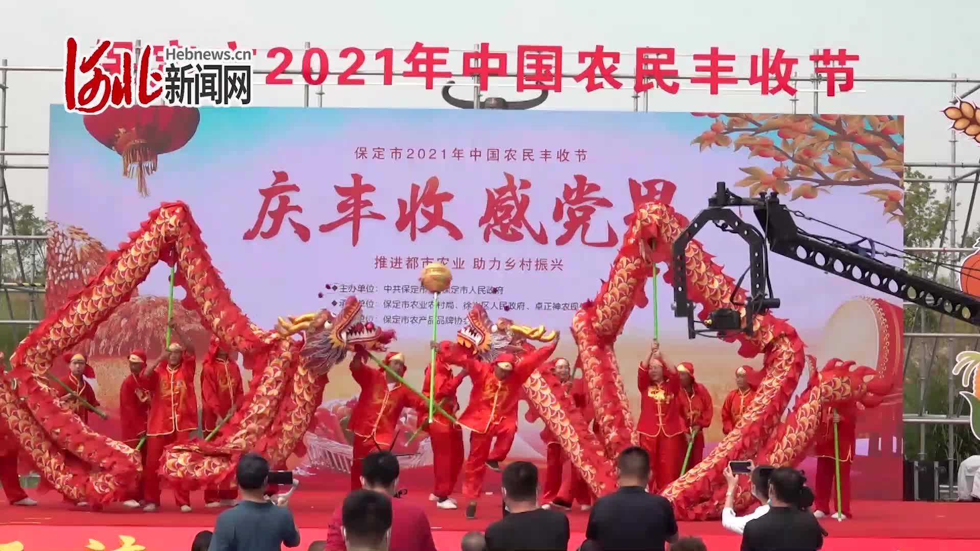 保定市2021年中国农民丰收节开幕式—舞龙